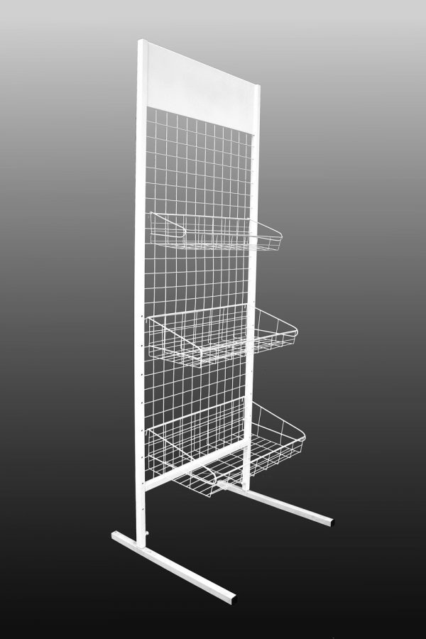 Стенд 180х64 см, сетчатая поверхность и место для вашего логотипа